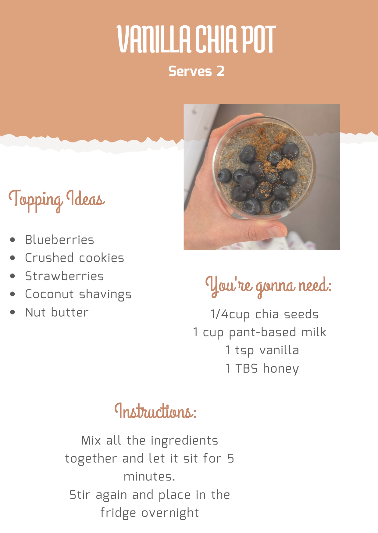 Vanilla Chia Pot