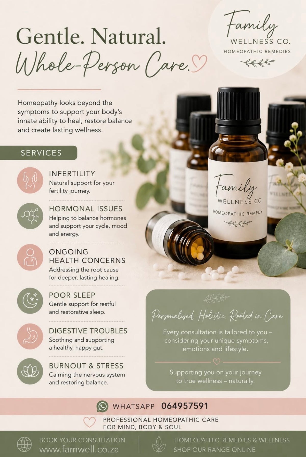Natural Wellness Guidance Session.  Online or In-Person